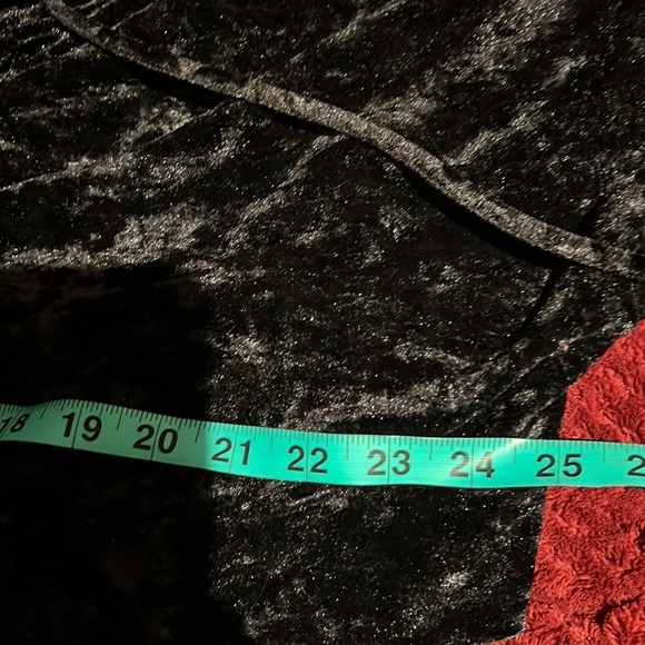 Zara black crushed  Velvet hooded sweatshirt Sz M - Picture 6 of 13